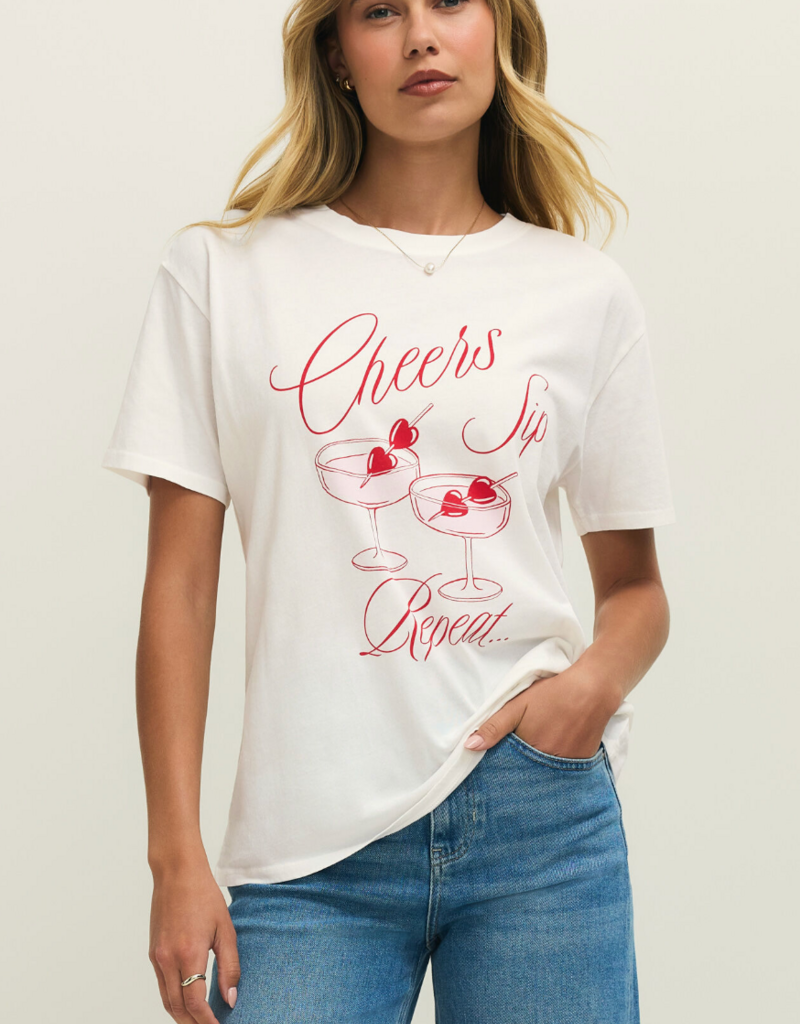Z SUPPLY CHEERS BOYFRIEND TEE