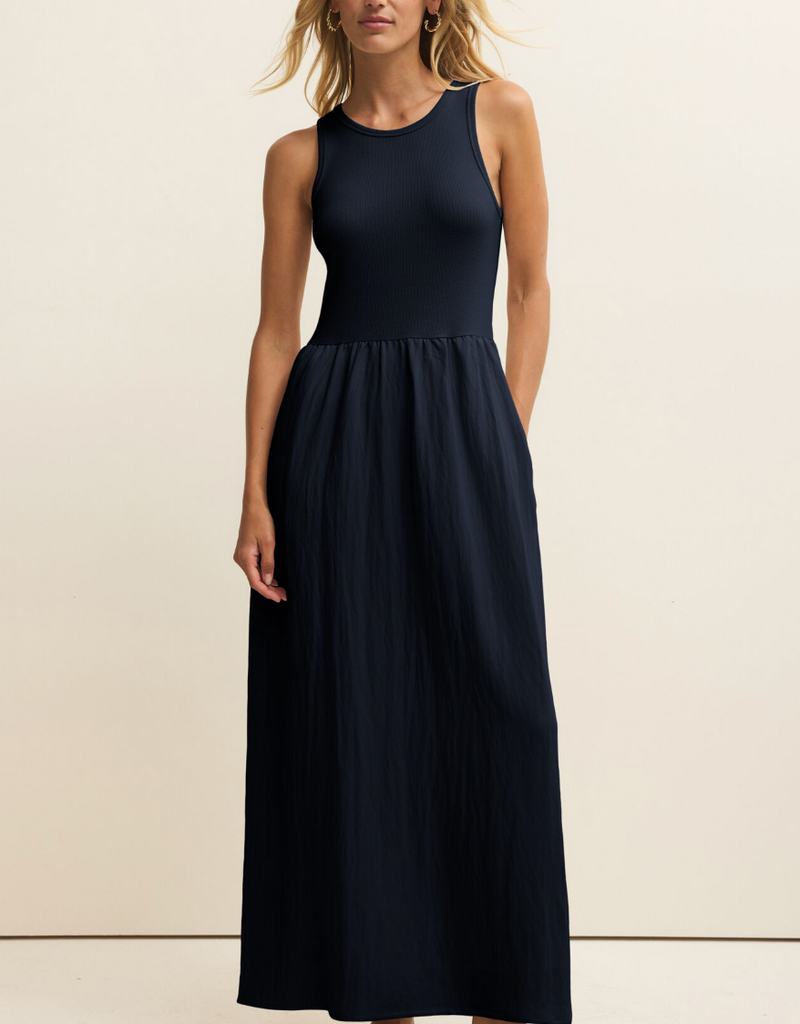 Z SUPPLY CHARLOTTE MIDI DRESS-ECLIPSE