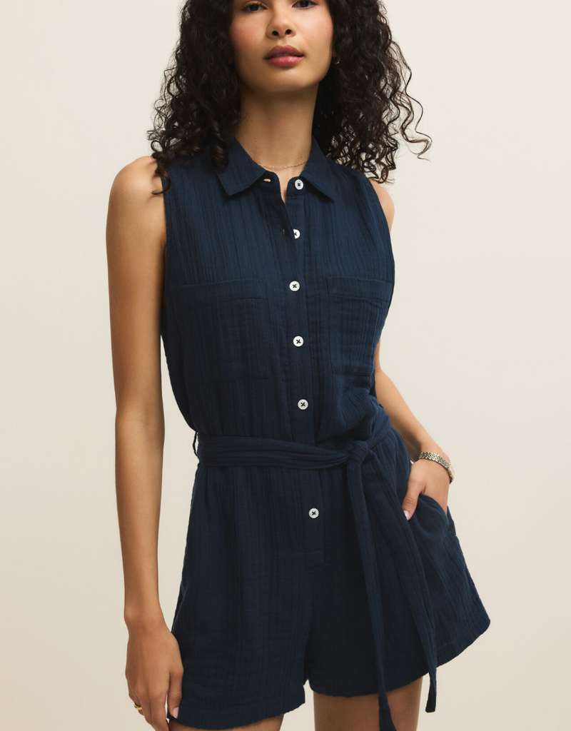 Z SUPPLY NEW LIGHT ROMPER-ECLIPSE