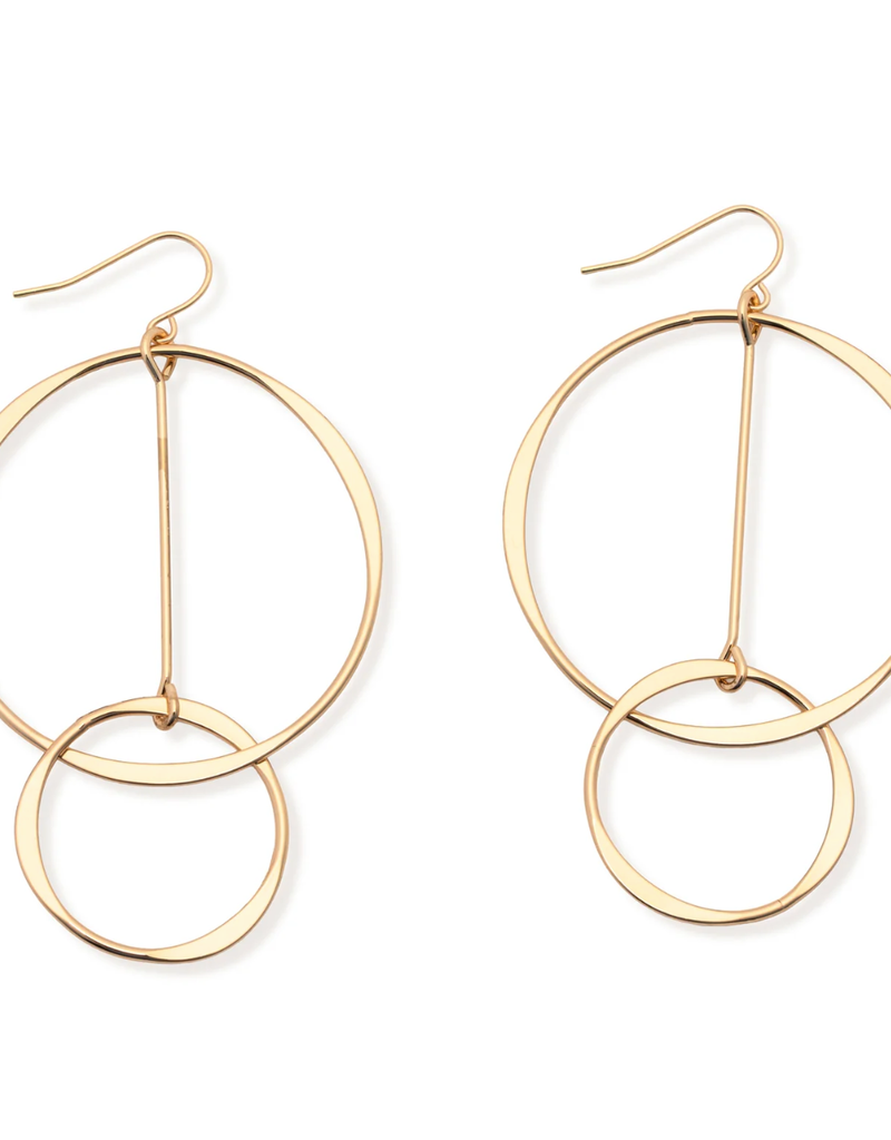 LESLIE CURTIS JEWELRY HEATHER EARRINGS-GOLD