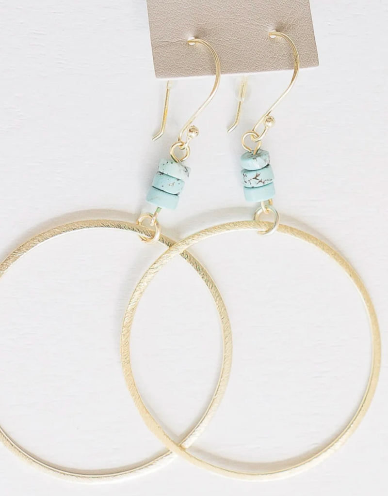LESLIE CURTIS JEWELRY MCAULEY EARRING-GOLD