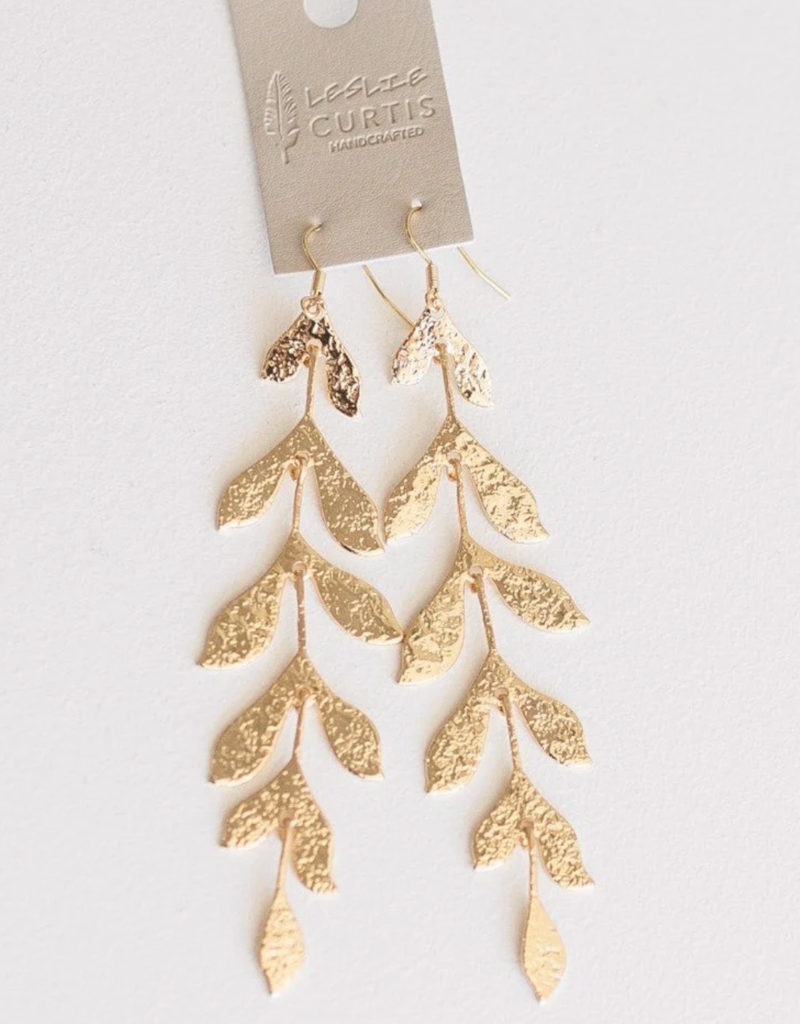 LESLIE CURTIS JEWELRY FLORA EARRING-GOLD