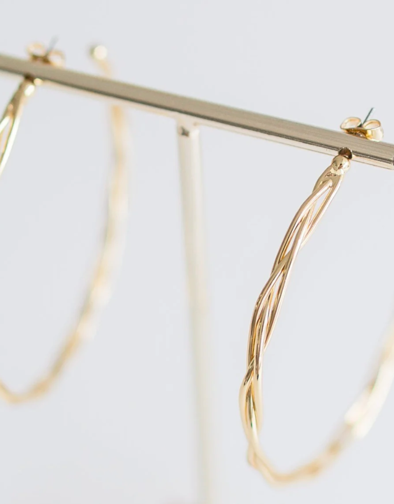 LESLIE CURTIS JEWELRY BERKLEY EARRINGS-GOLD