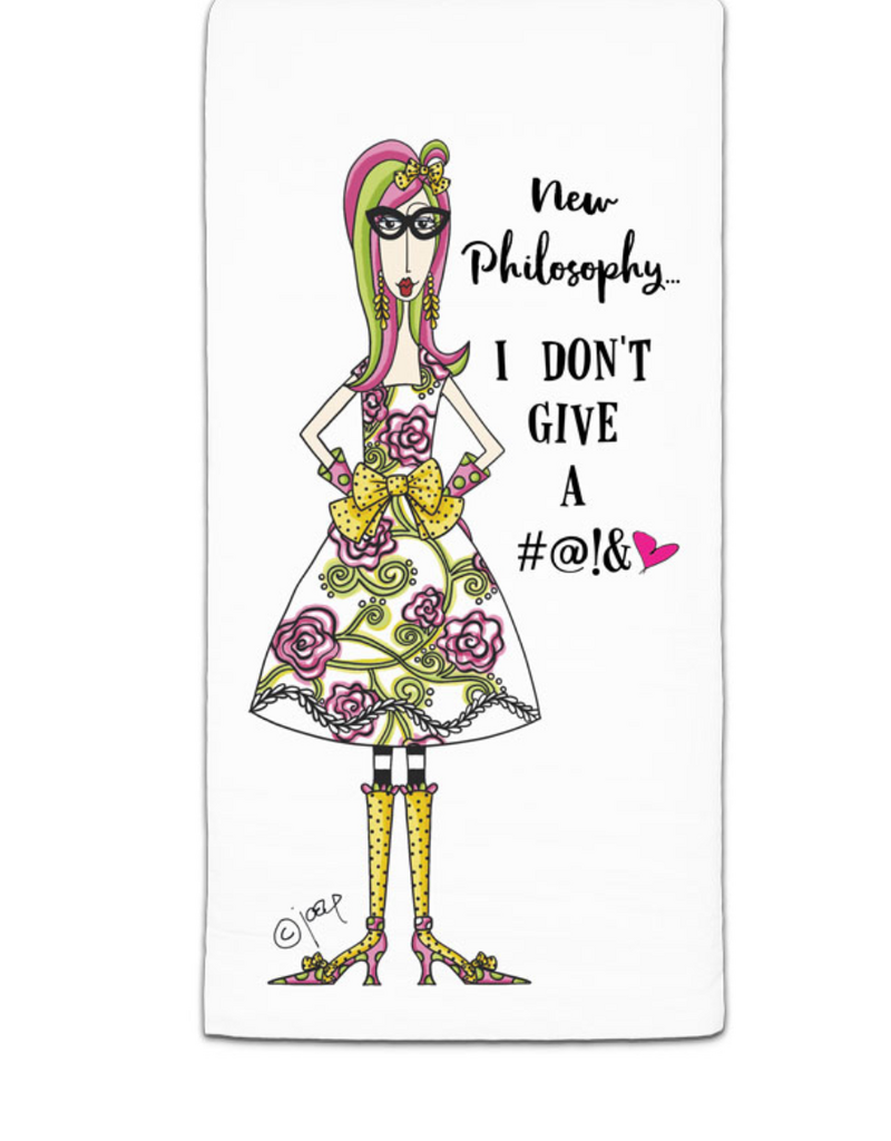 CJ BELLA CO NEW PHILOSPOHY FLOUR SACK TOWEL