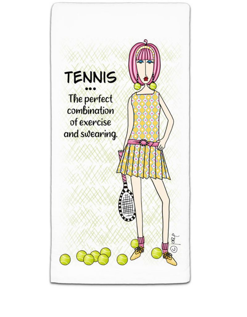 CJ BELLA CO TENNIS PERFECT COMBINATION FLOUR SACK TOWEL