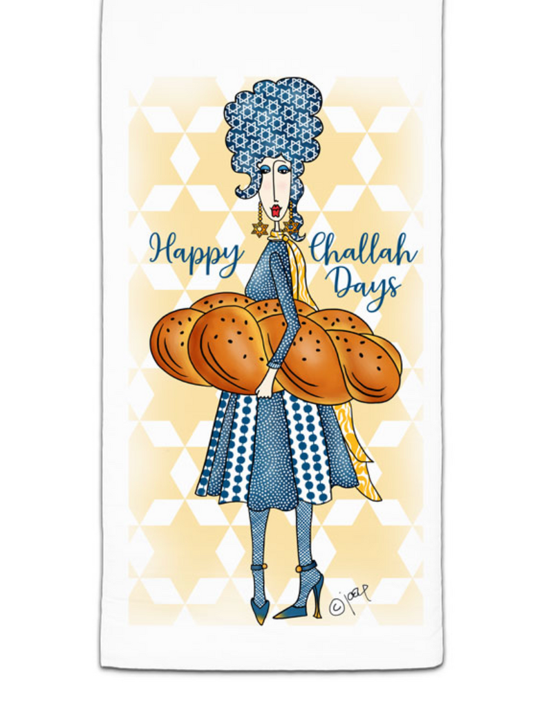 CJ BELLA CO HAPPY CHALLAH DAYS FLOUR SACK TOWEL