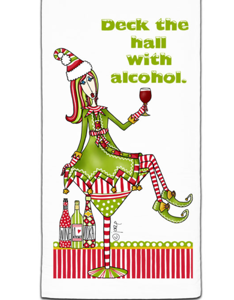 CJ BELLA CO DECK THE HALL TOWEL