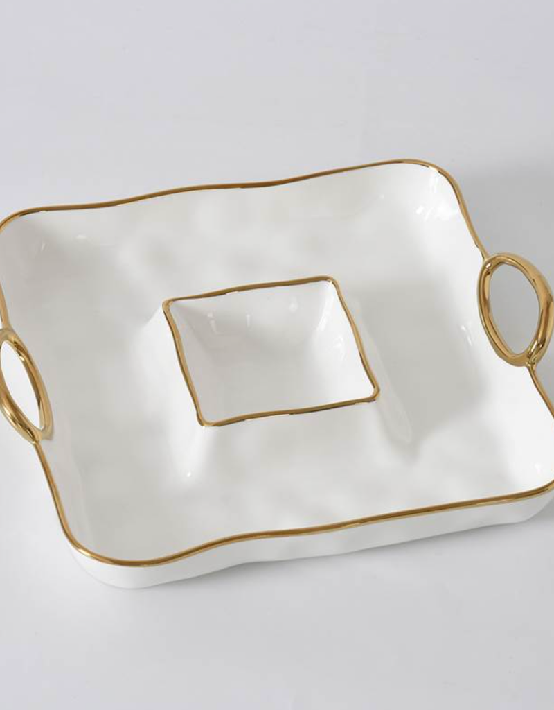 PAMPA BAY GOLDEN HANDLES SQUARE CHIP & DIP