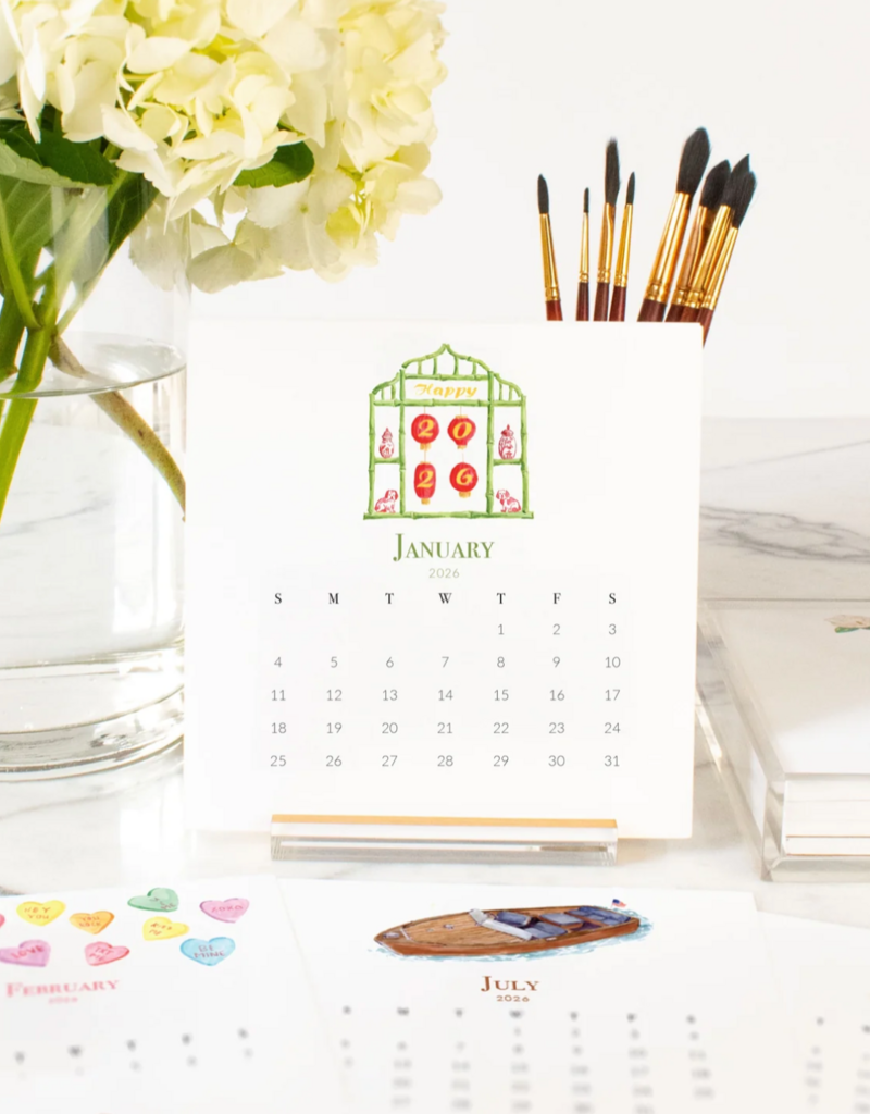 TAYLOR PALADINO 2026 CALENDAR DESK SET