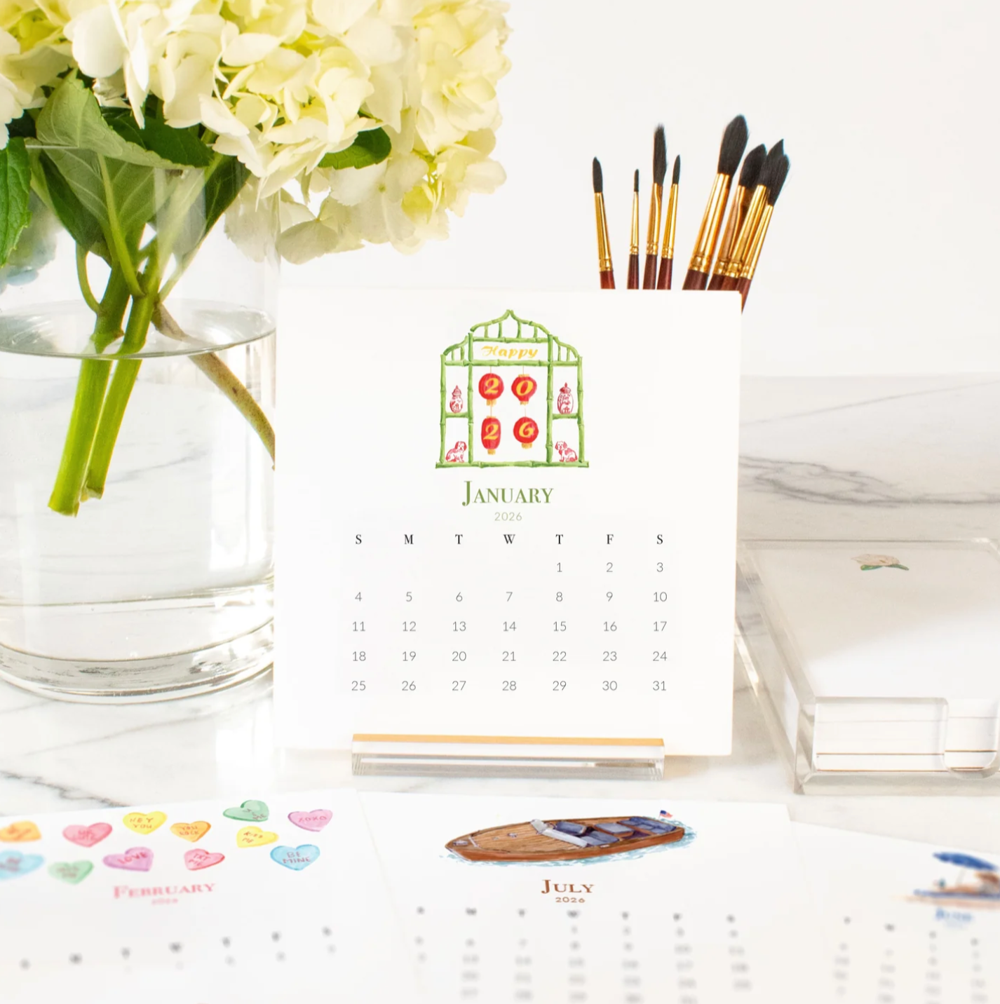 TAYLOR PALADINO 2026 CALENDAR DESK SET TAYLOR PALADINO 2026 CALENDAR DESK SET