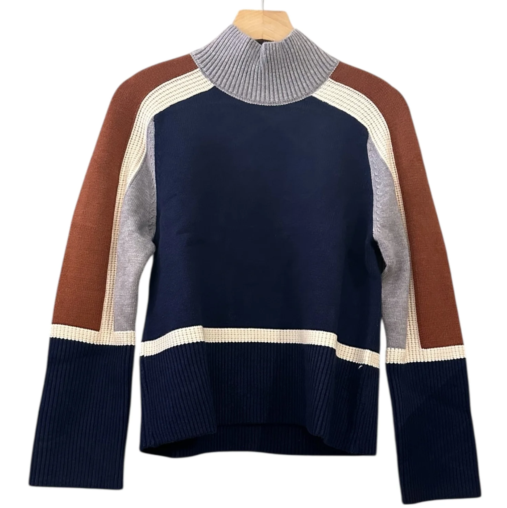 THML Colorblock Turtleneck Knit Sweater THML Colorblock Turtleneck Knit Sweater