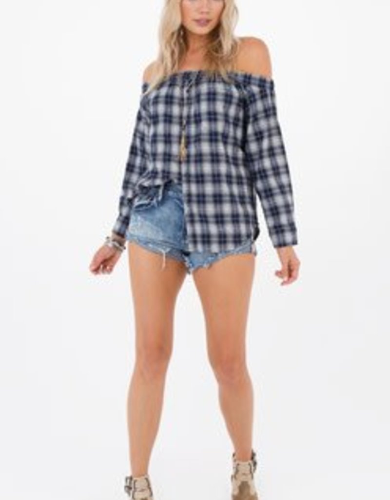 WHITE CROW DAYS LIKE THESE PLAID TOP