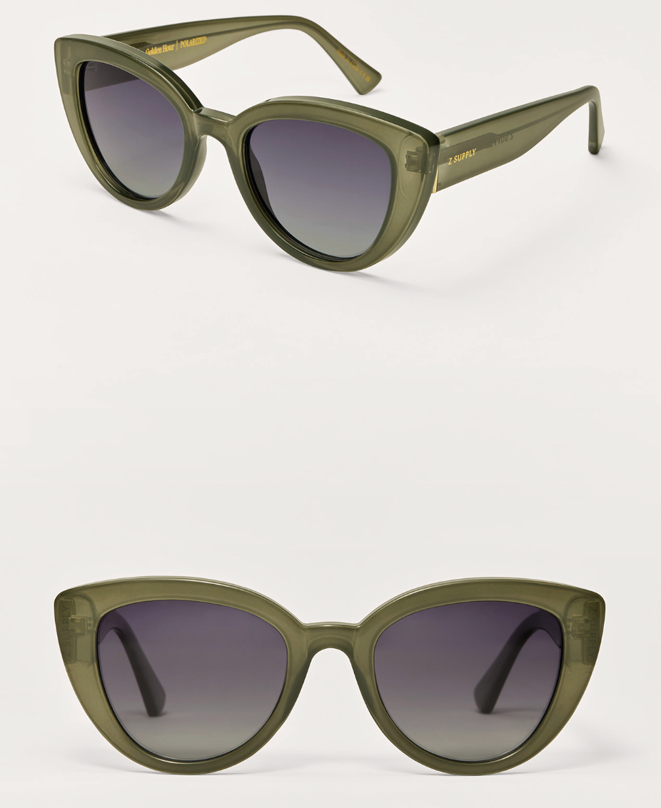 Z SUPPLY GOLDEN HOUR POLARIZED SUNNIES-OLIVE GRADIENT Z SUPPLY GOLDEN HOUR POLARIZED SUNNIES-OLIVE GRADIENT