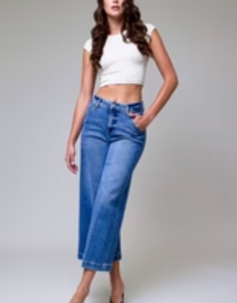 HIDDEN JEANS NORI CROP WIDE LEG TROUSER
