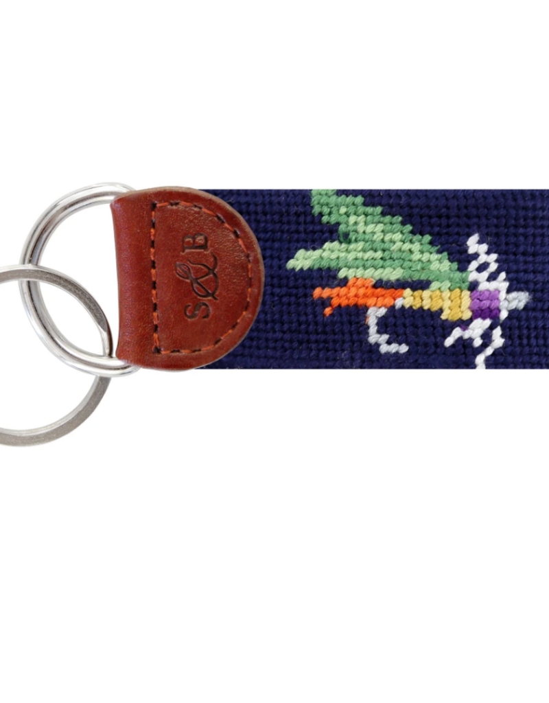 SMATHERS & BRANSON FLY FISHING NEEDLEPOINT KEY FOB