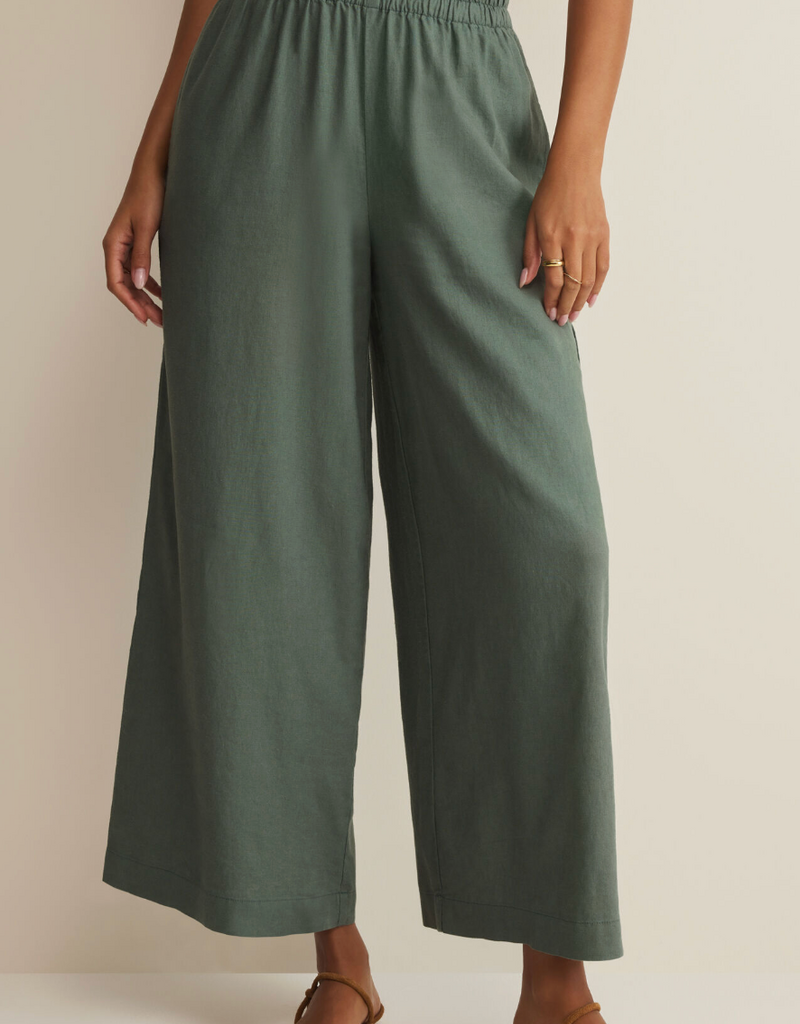 Z SUPPLY SCOUT LINEN PANT-EVERGLADE