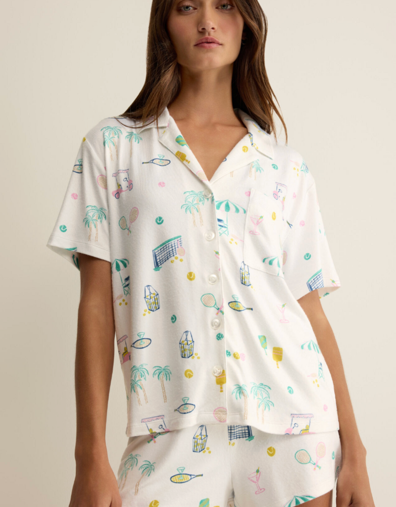 Z SUPPLY COURT SPORTS PJ TOP