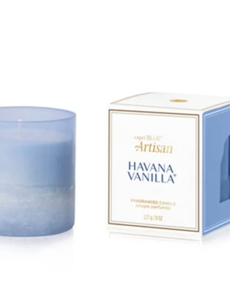 CAPRI BLUE LUCE D'AMALFI 8 OZ BOXED TUMBLER, HAVANA VANILLA