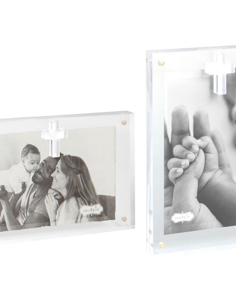 MUD PIE LAYERED CROSS ACRYLIC FRAMES