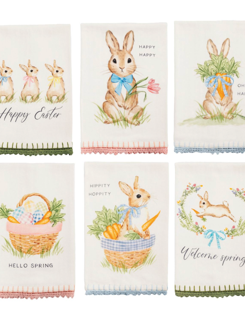 MUD PIE EASTER TRIM TOWELS