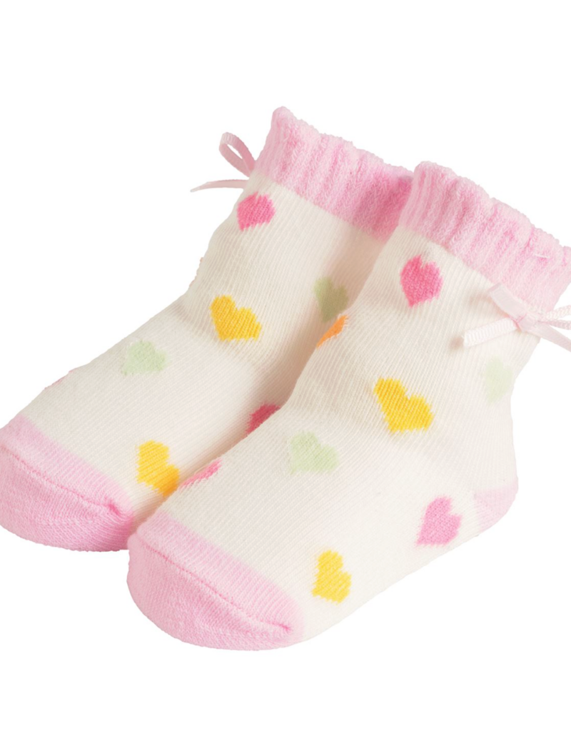 MUD PIE RAINBOW HEART SOCKS