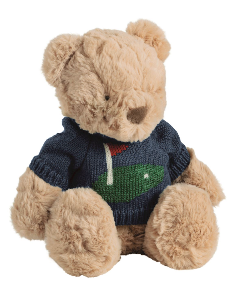 MUD PIE BIRDIE THE BEAR SWEATER PLUSH PAL