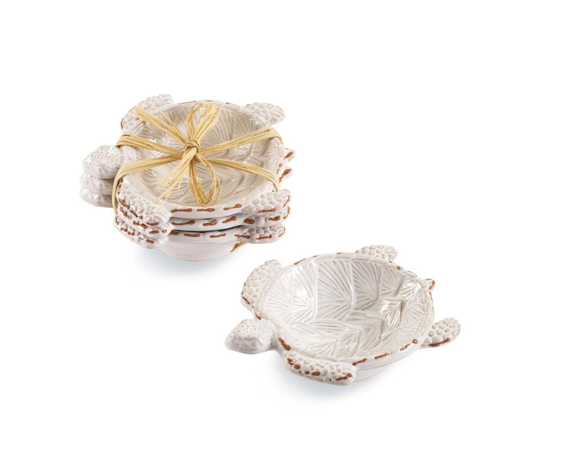 MUD PIE TURTLE MINI DIP CUP SET