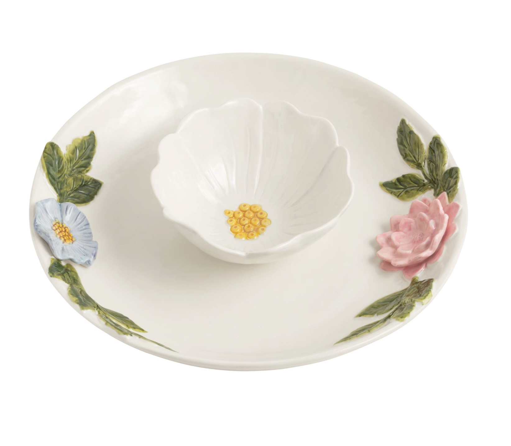 MUD PIE FLOWER CHIP & DIP SET