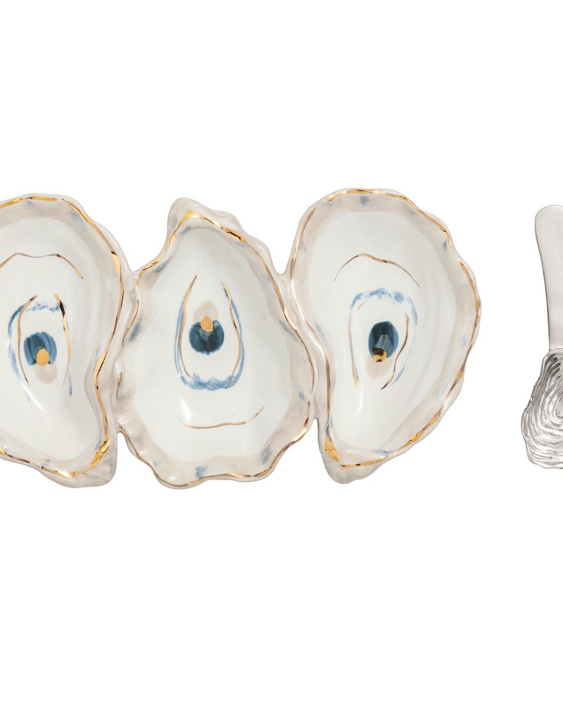 MUD PIE OYSTER TRIPLE TIDBIT SET