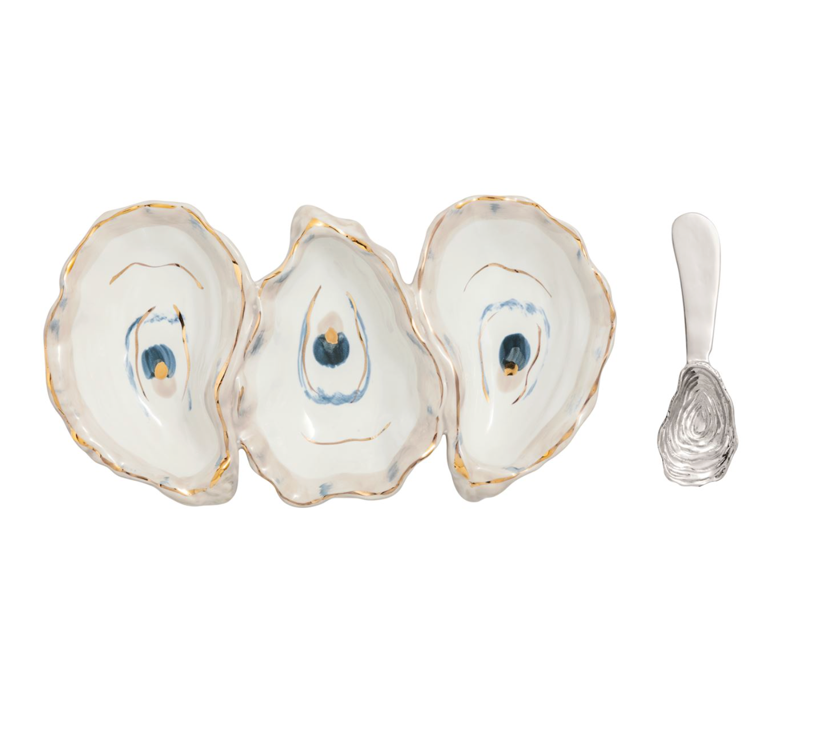 MUD PIE OYSTER TRIPLE TIDBIT SET