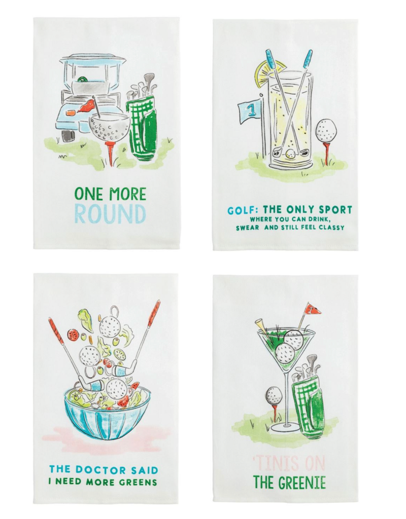 MUD PIE FUNNY GOLF TOWELS