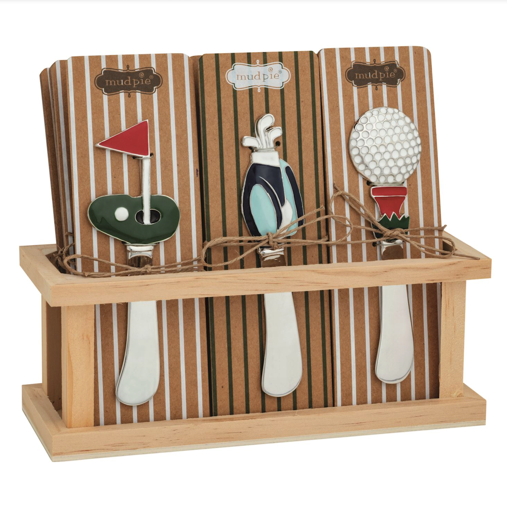 MUD PIE ENAMEL GOLF SPREADERS