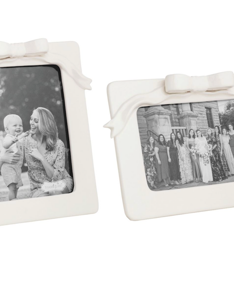 MUD PIE BOW CERAMIC FRAMES