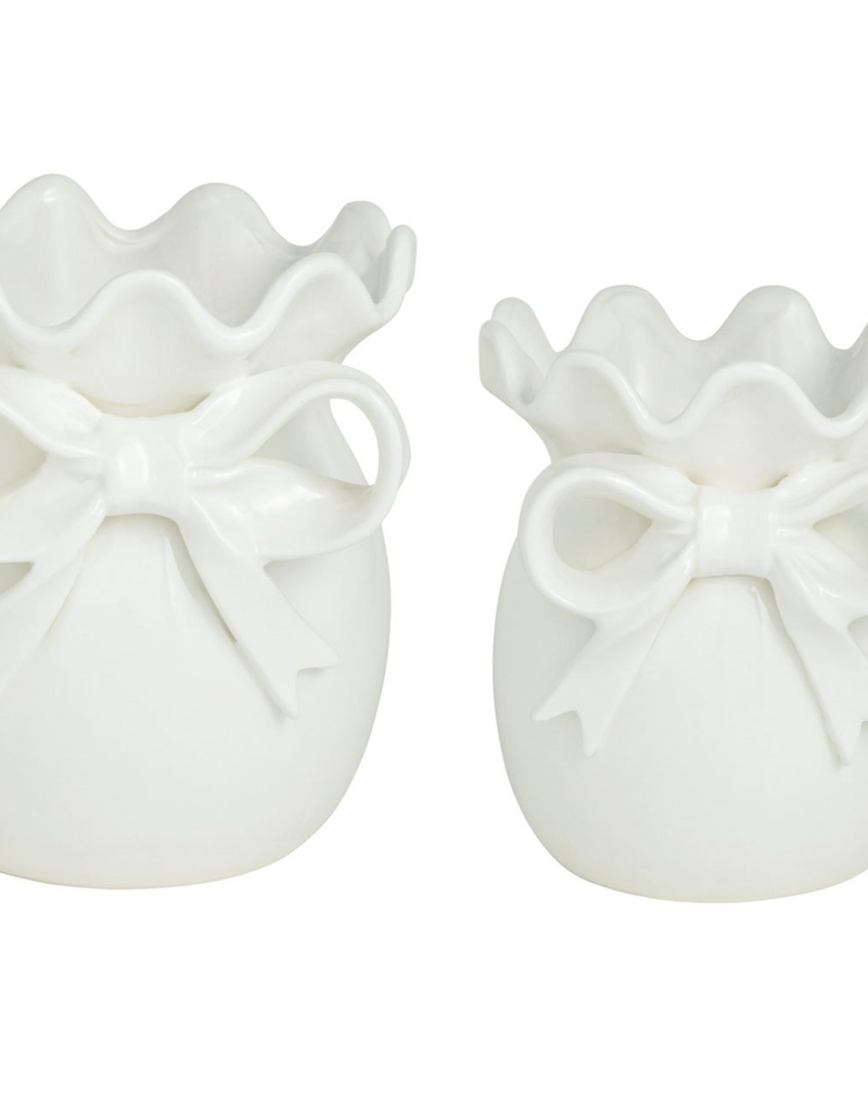 MUD PIE BOW VASES