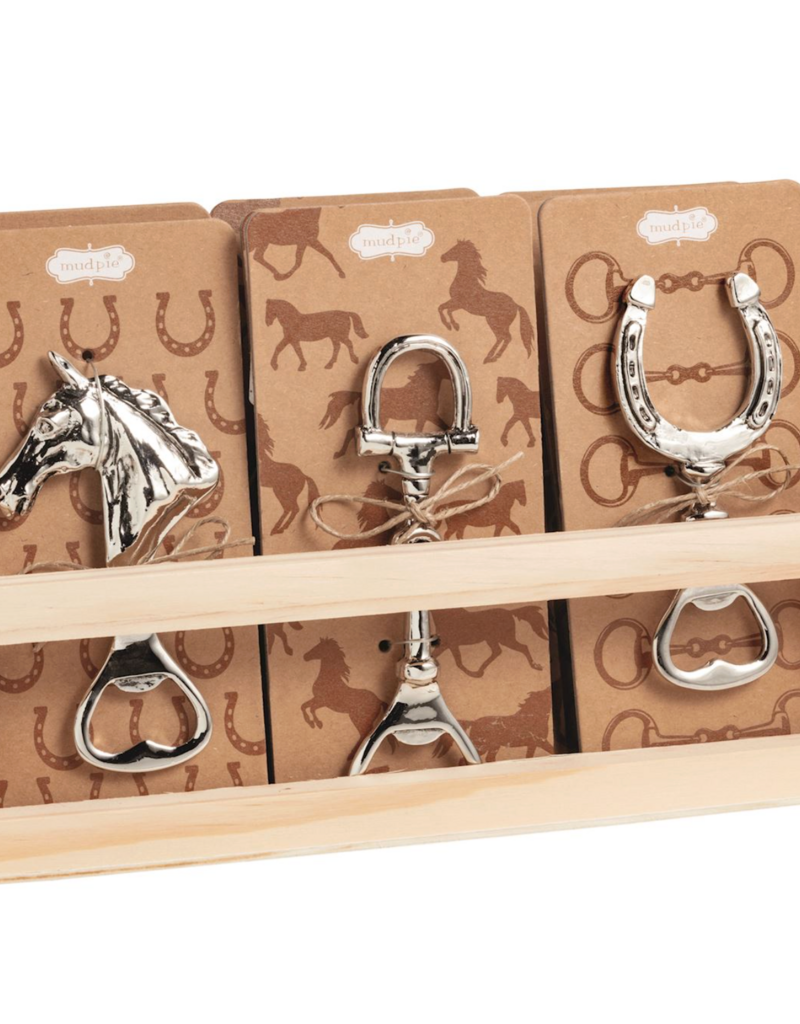 MUD PIE HORSE METAL BOTTLE OPENERS