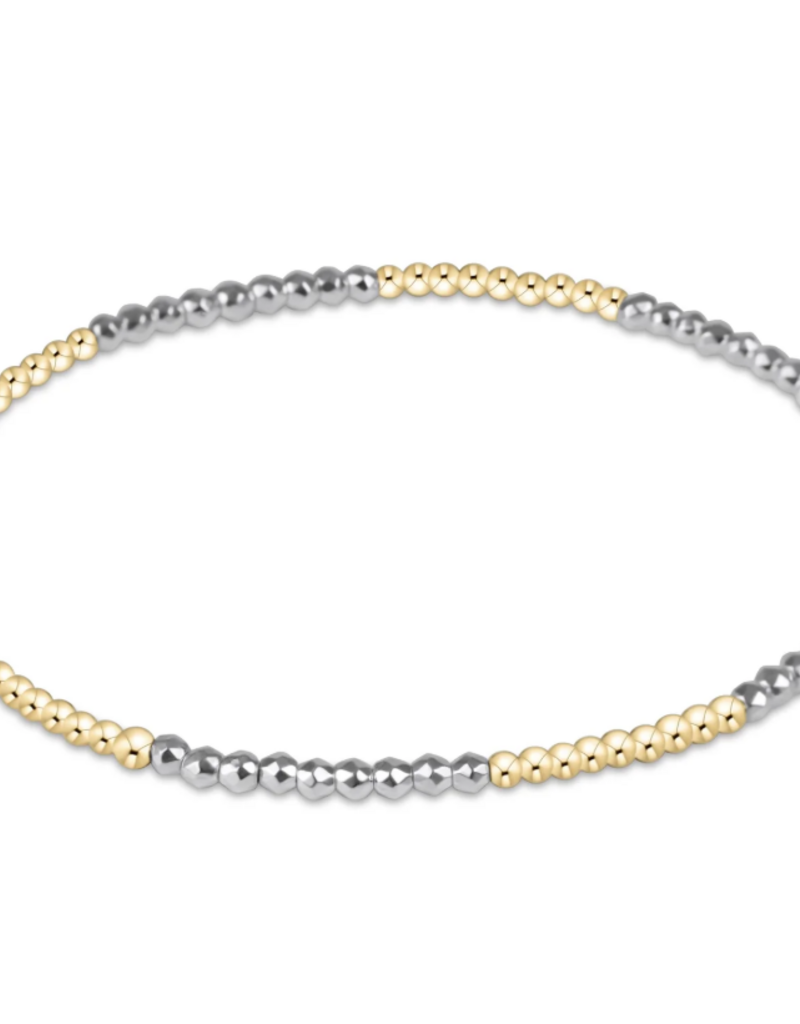 ENEWTON Blissful Pattern 2mm Bead  Bracelet - Bright Silver-DISCONTINUED