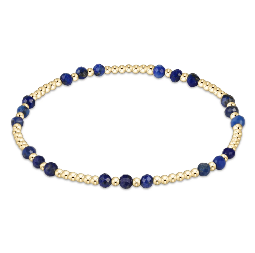 ENEWTON Gemstone Gold Joy Pattern  3mm Bead Bracelet - Lapi