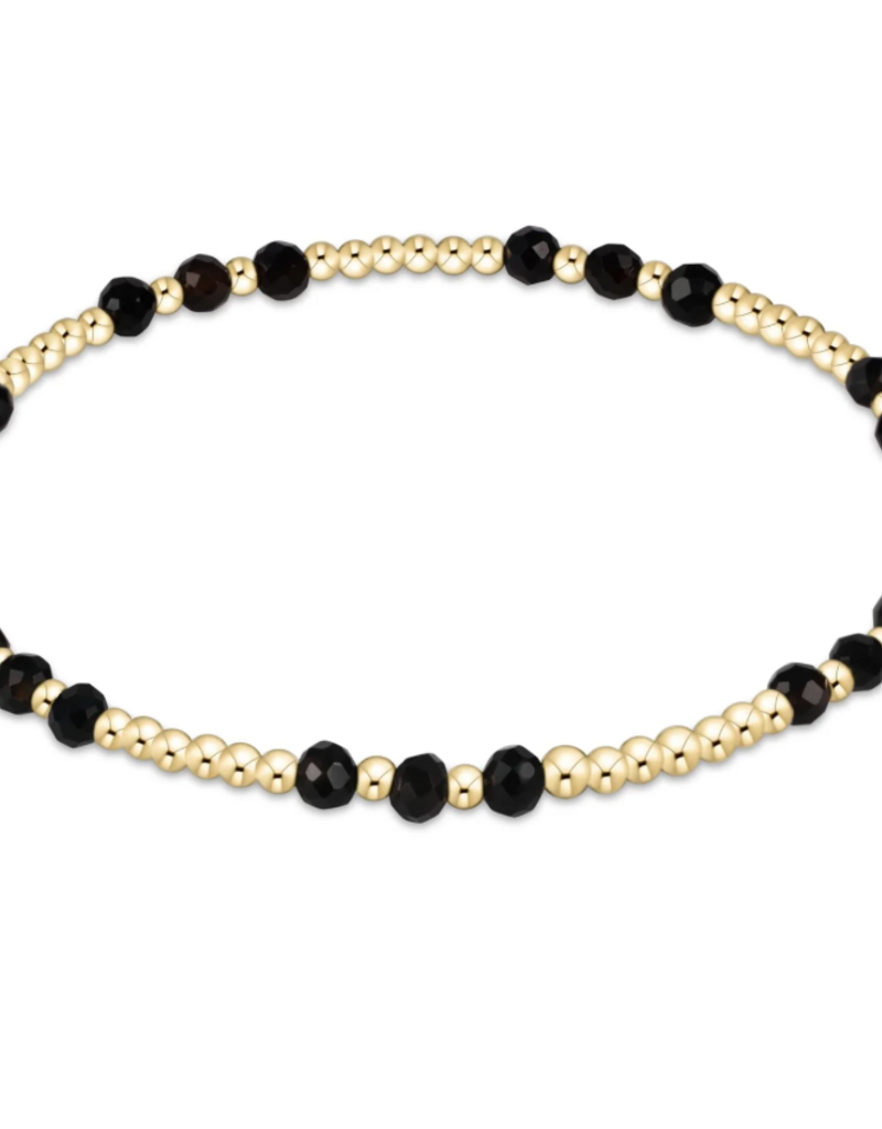 ENEWTON Gemstone Gold Joy Pattern  3mm Bead Bracelet - Face