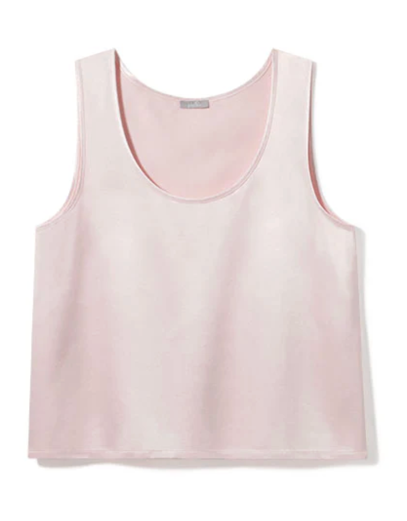 PJ HARLOW MADDIE HIGH-LOW SATIN CAMI