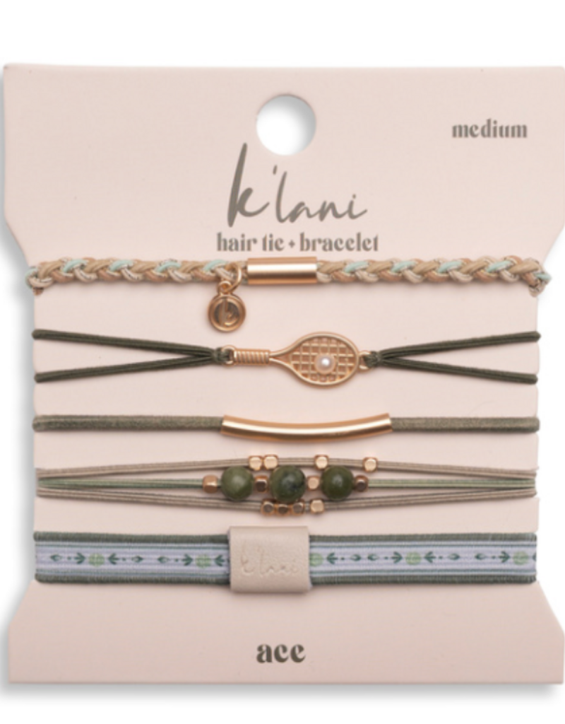 K'LANI HAIR TIE BRACELET SET-ACE