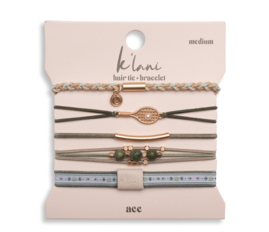 K'LANI HAIR TIE BRACELET SET-ACE