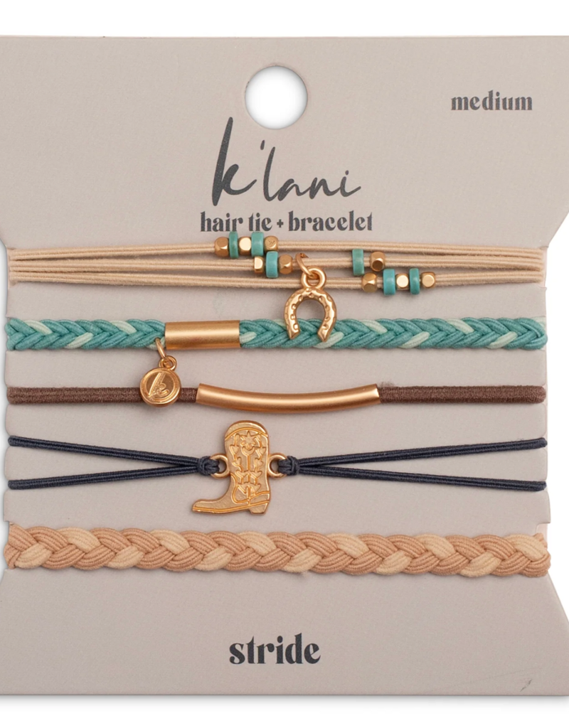 K'LANI HAIR TIE BRACELET SET-STRIDE