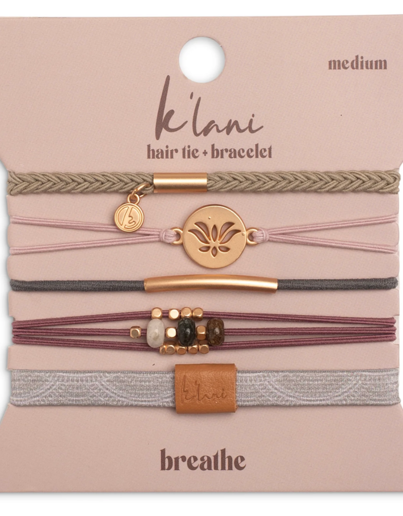 K'LANI HAIR TIE BRACELET SET-BREATHE