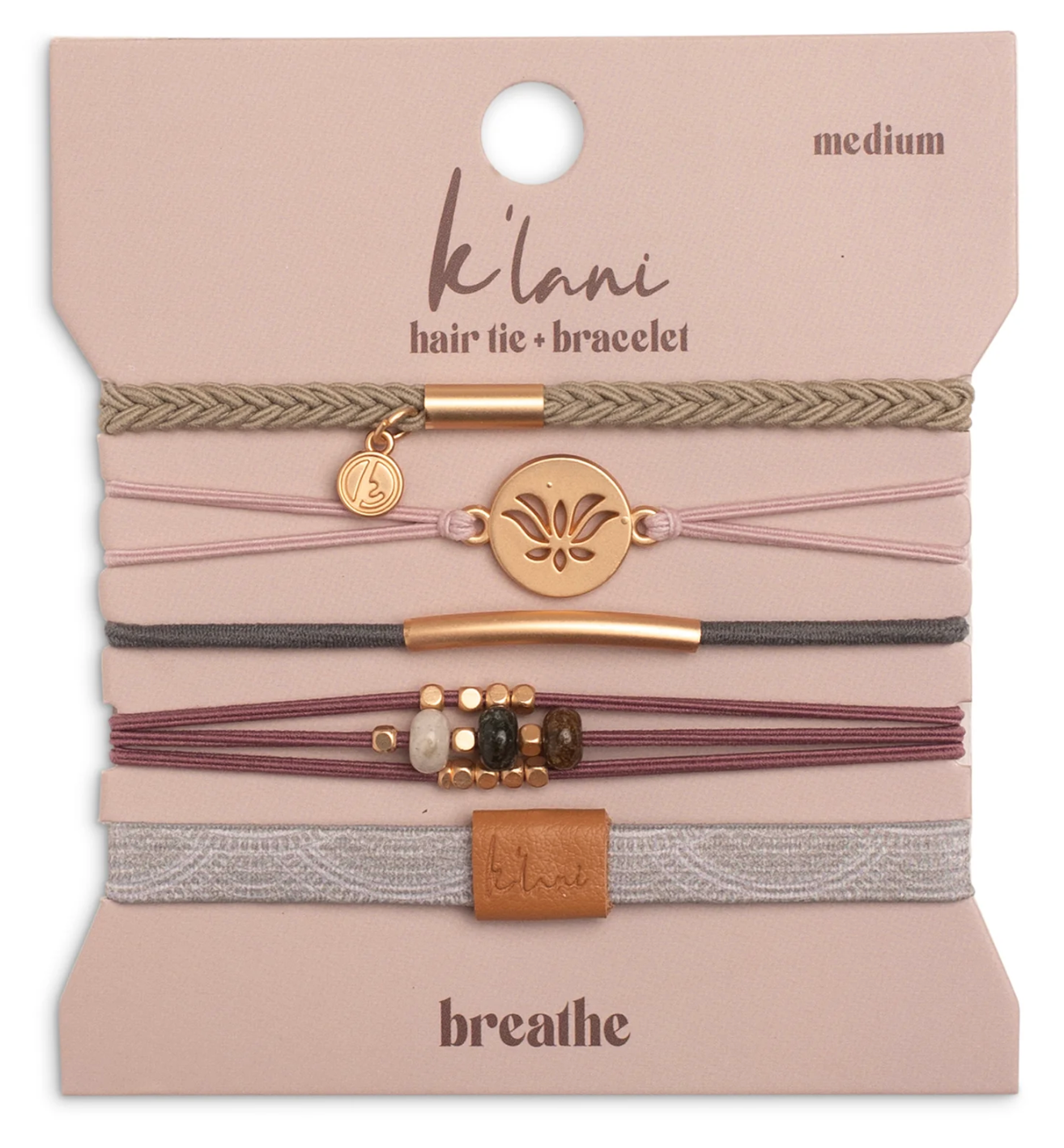 K'LANI HAIR TIE BRACELET SET-BREATHE