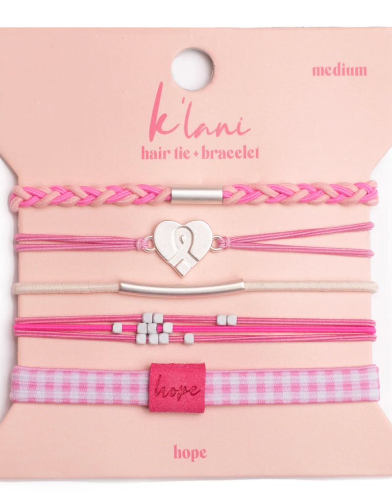 K'LANI HAIR TIE BRACELET SET-HOPE
