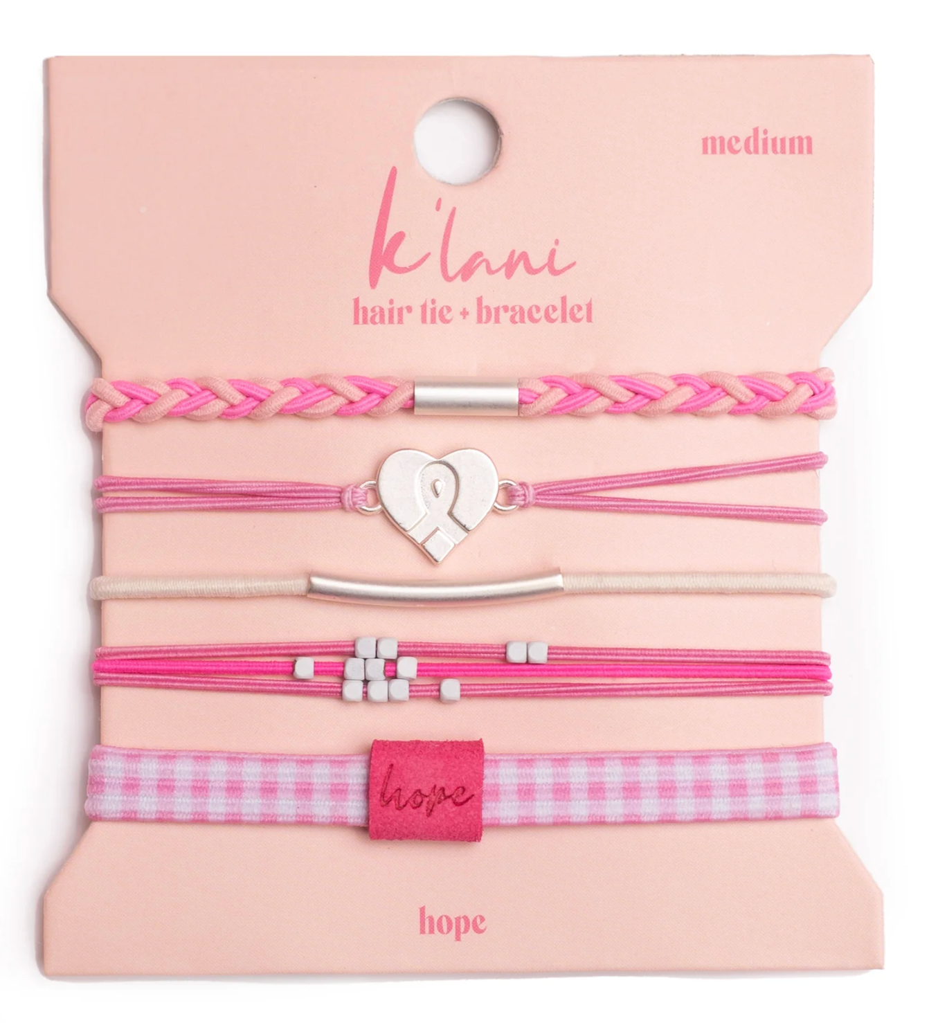 K'LANI HAIR TIE BRACELET SET-HOPE