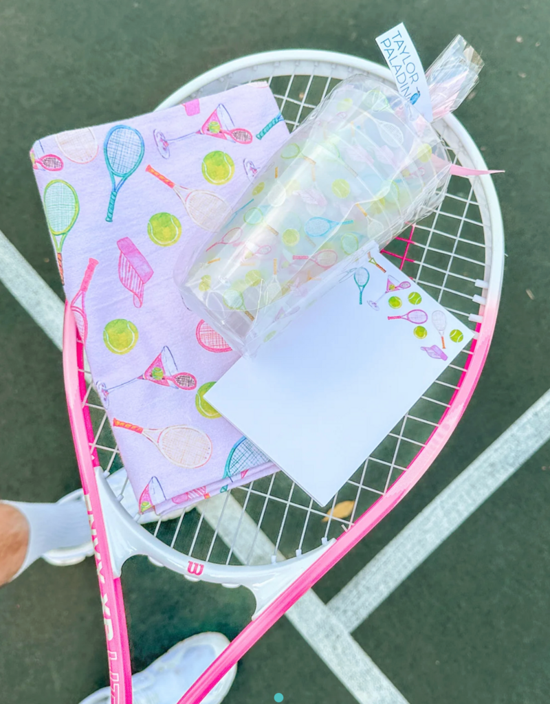 TAYLOR PALADINO TENNIS PATTERN TEA TOWEL