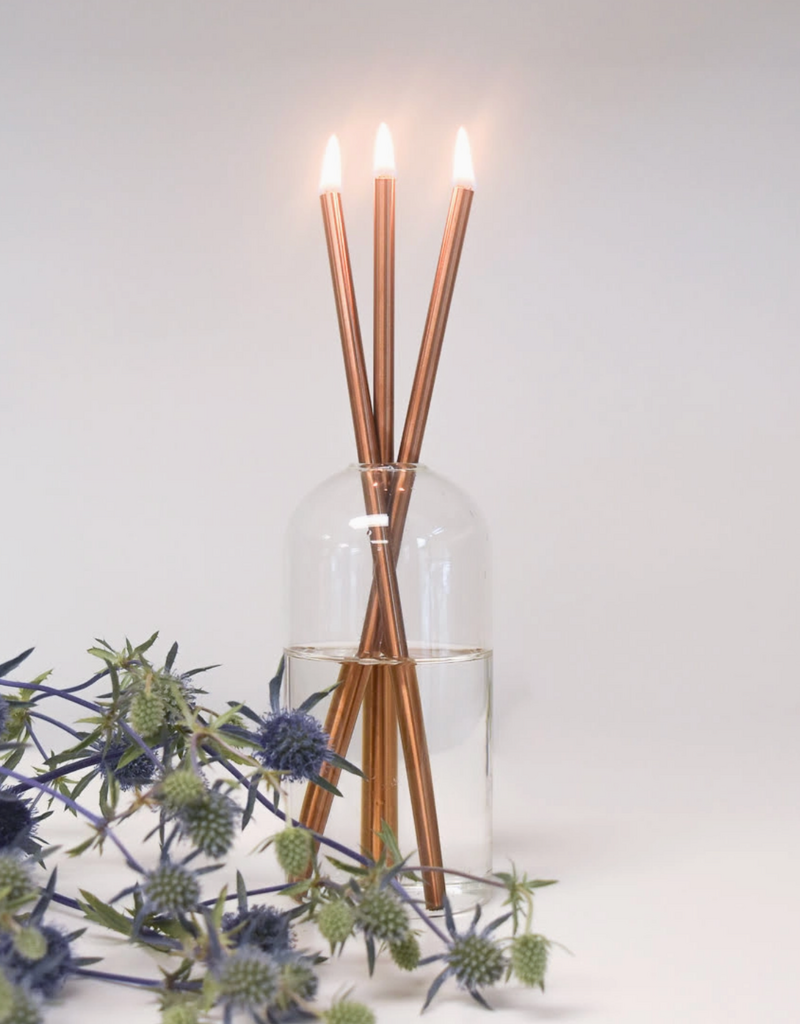 EVERLASTING CANDLE CO CHAMPAGNE EVERLASTING CANDLESTICKS