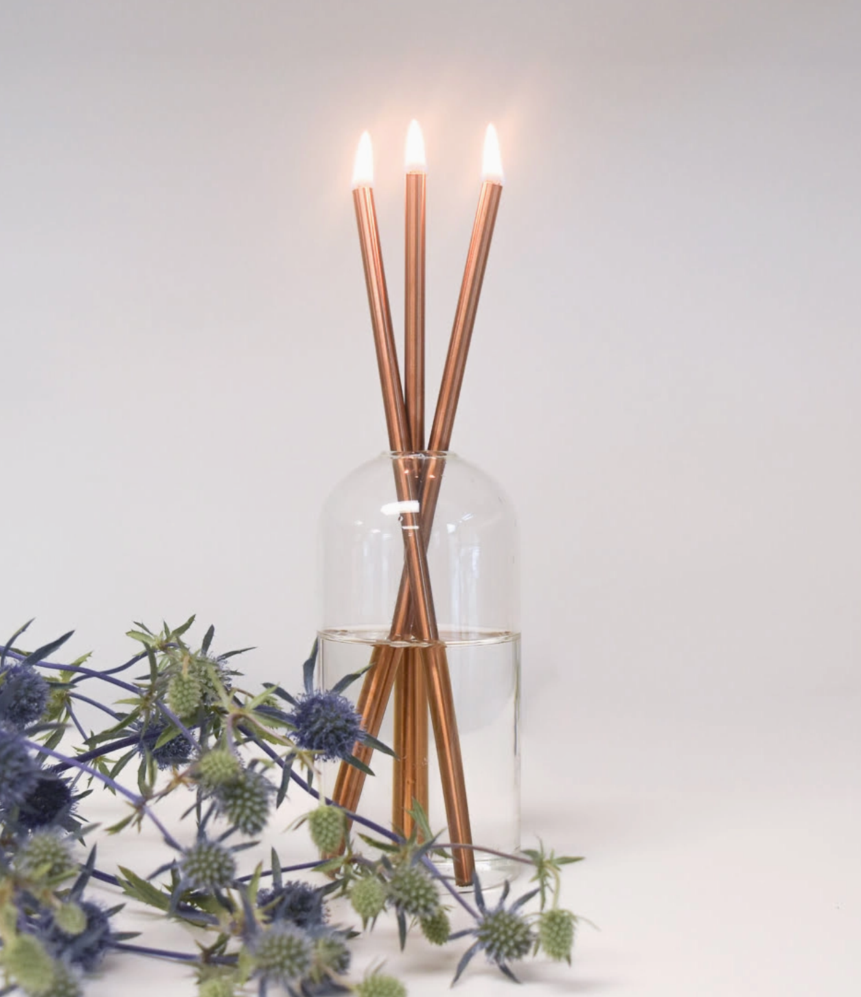 EVERLASTING CANDLE CO CHAMPAGNE EVERLASTING CANDLESTICKS