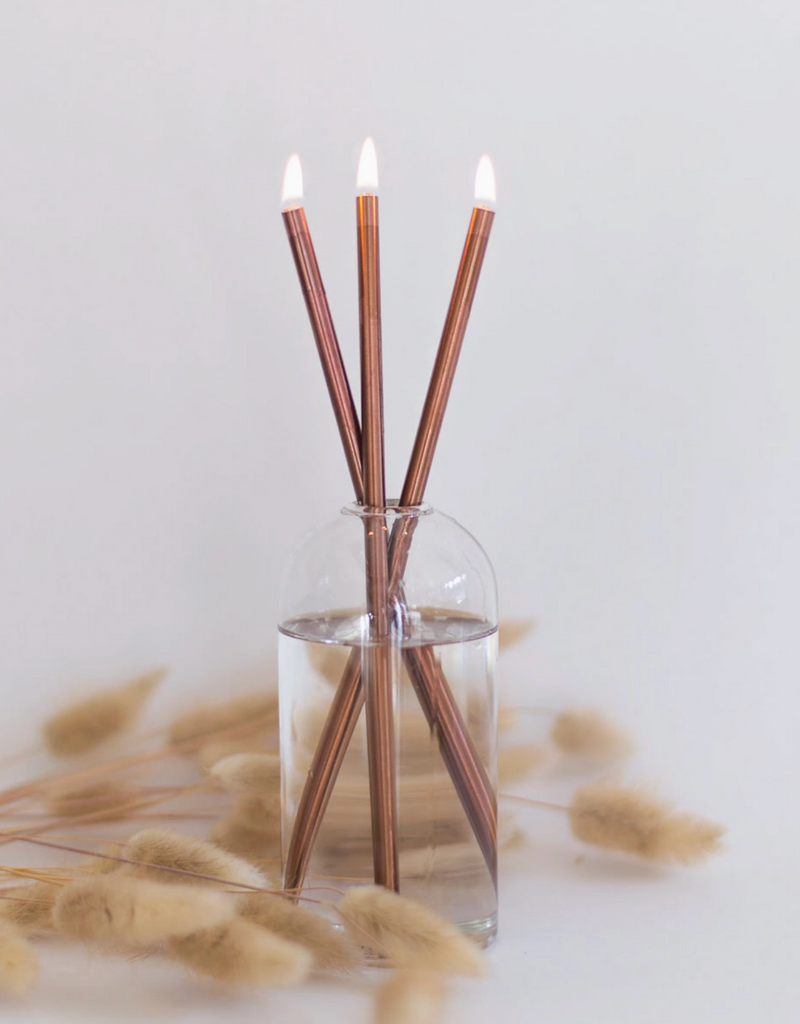 EVERLASTING CANDLE CO COPPER EVERLASTING CANDLESTICKS